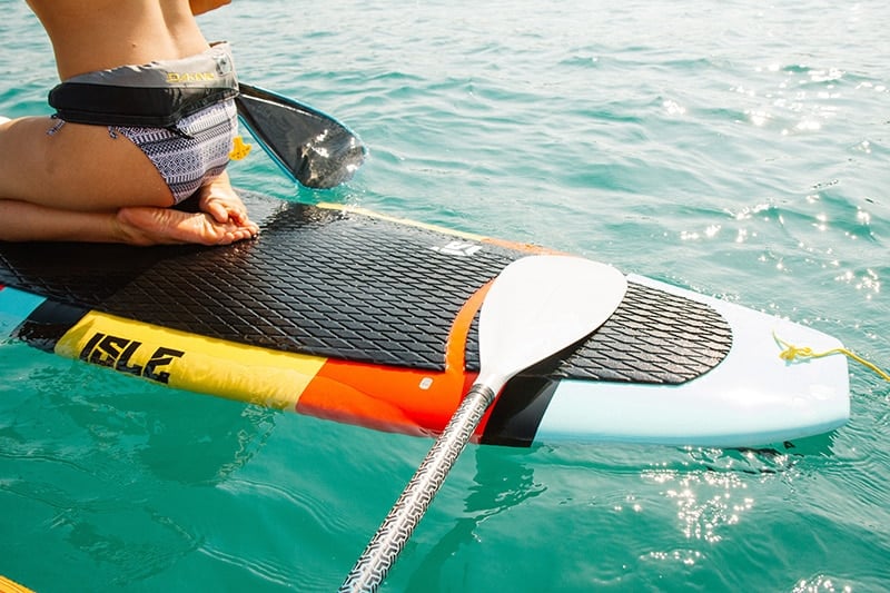 How to kneel on a paddleboard