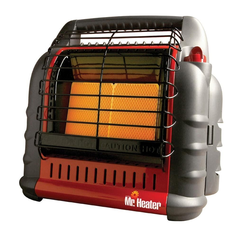 Red propane space heater