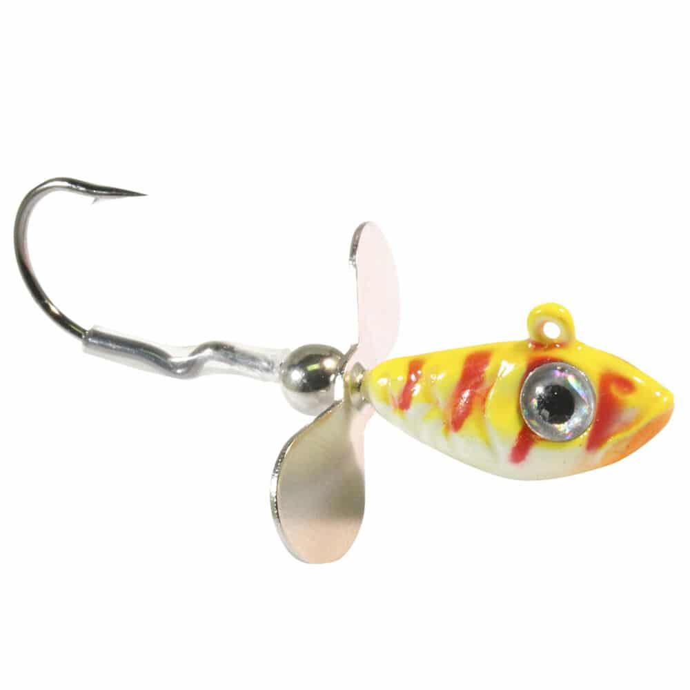 white and red Northland Whistler Jig