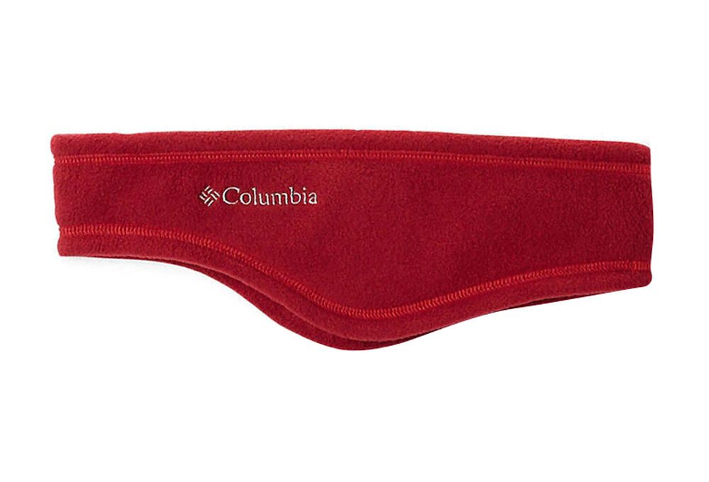 Red headband for cold weather