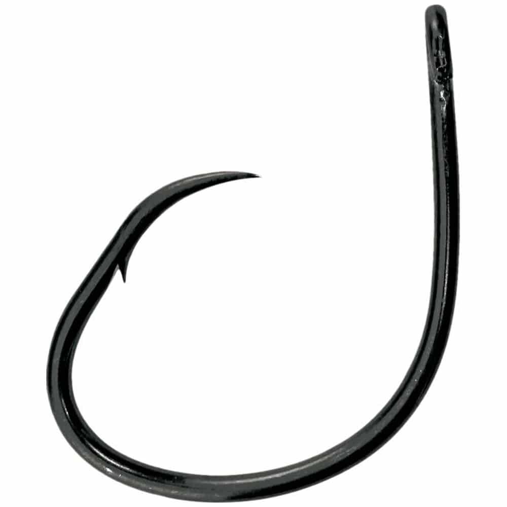 black octopus style fishing hook