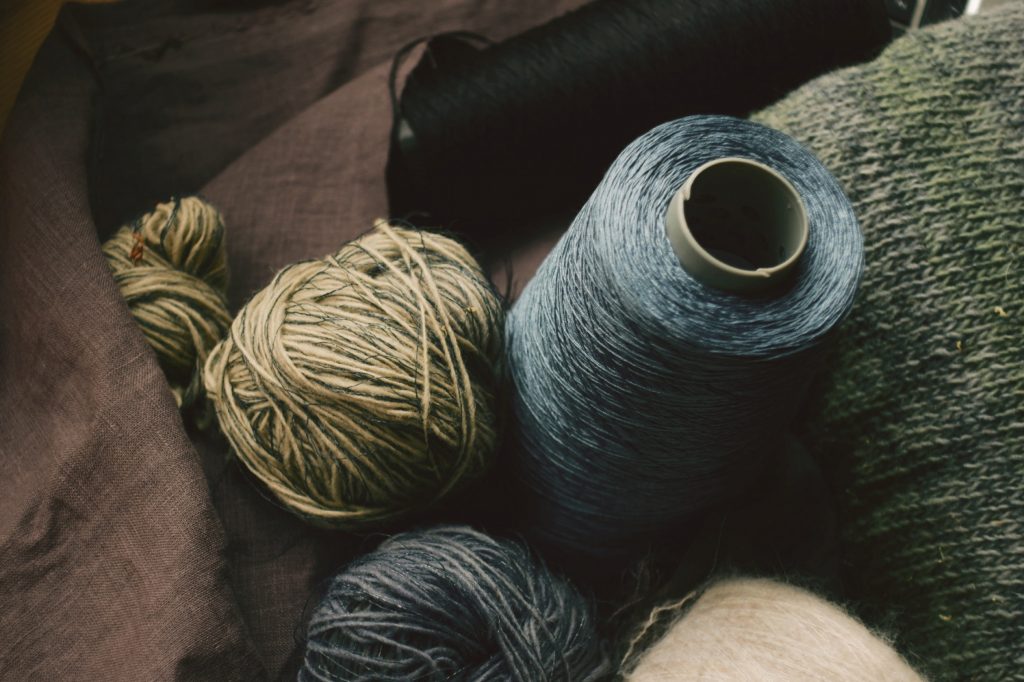 Different colored threads for clothing