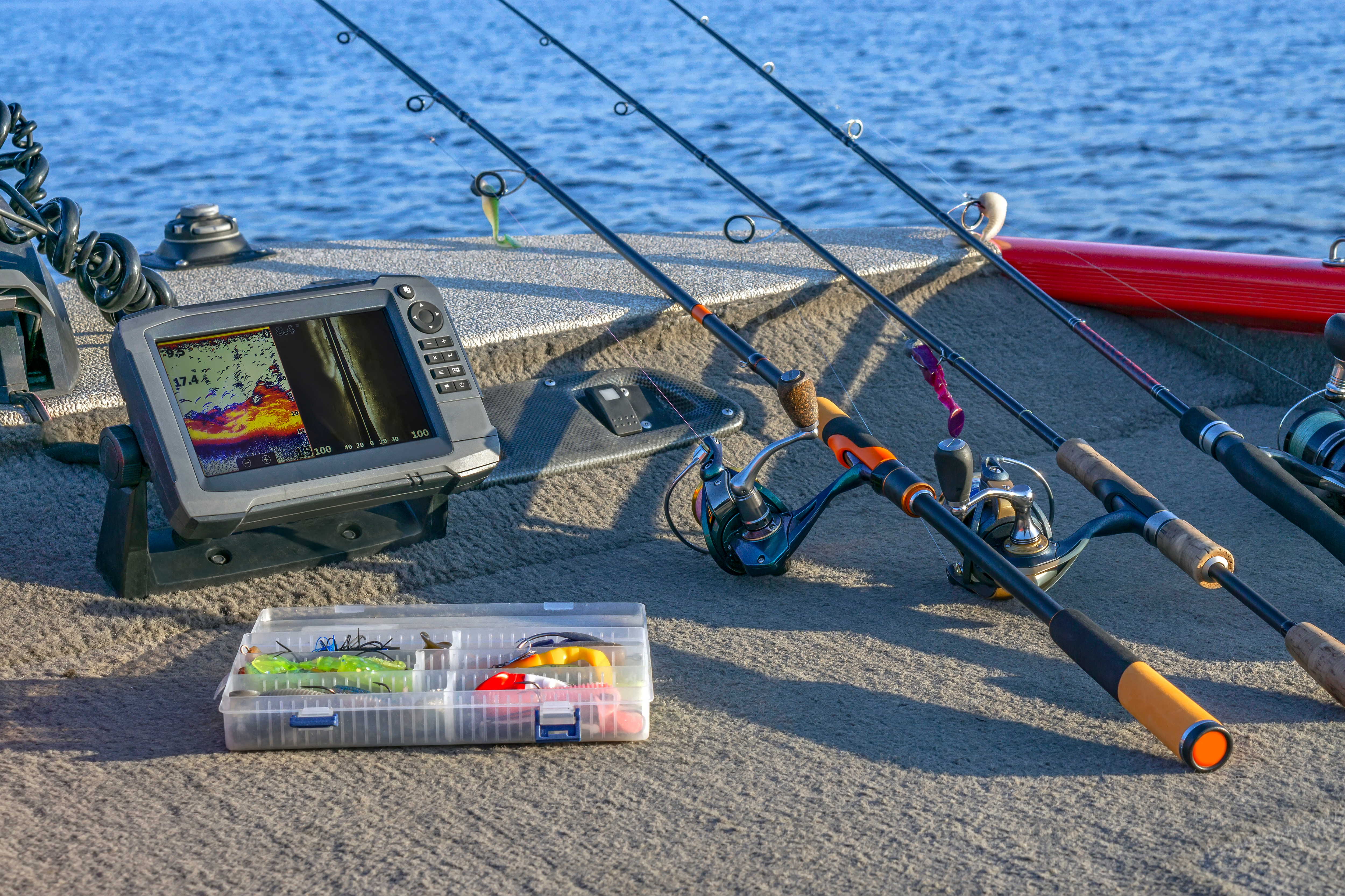 Fishfinder and Fishing Gear