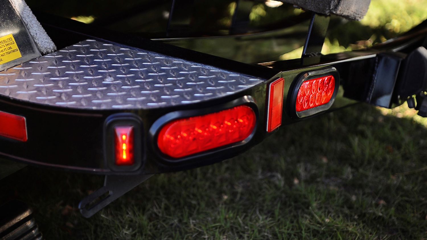 LED taillights on boat trailer