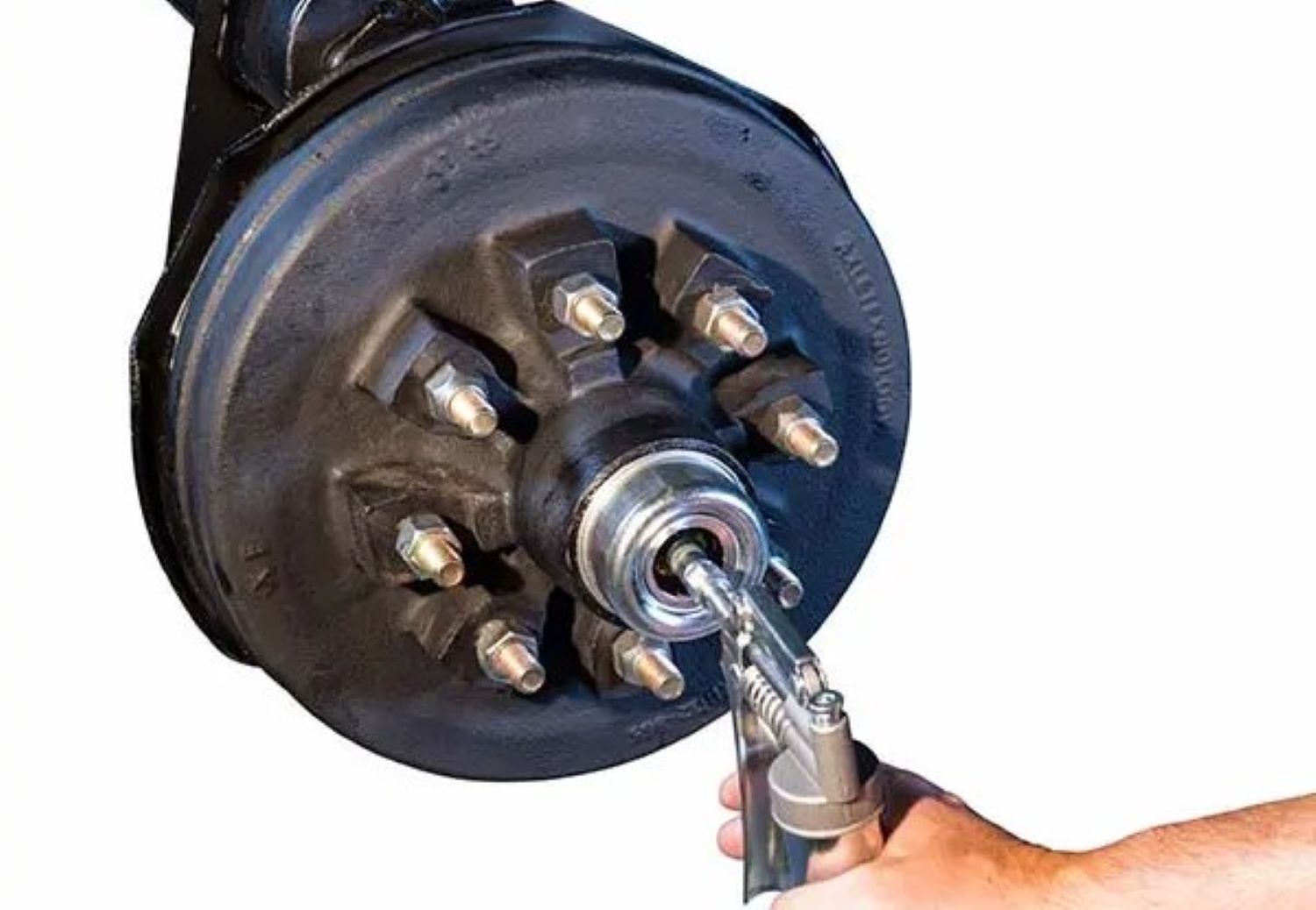 greasing trailer hub